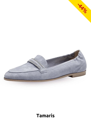 Tamaris Elegante Mokassins, hellblau