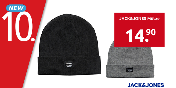 JACK&JONES Mütze, schwarz