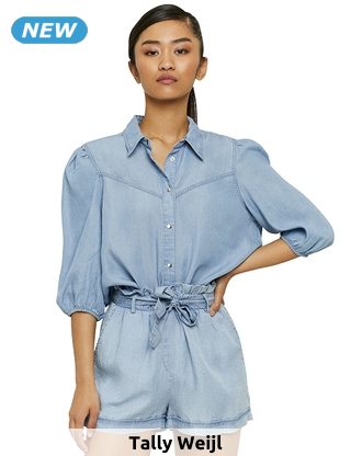 Tally Weijl Jeans-Bluse, helldenim