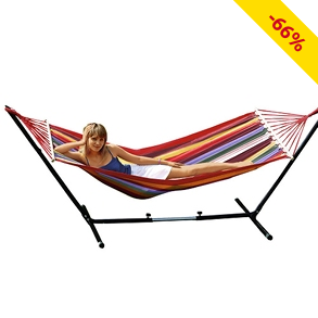 Hängematte, reine Baumwolle, L 190 x B 100 cm