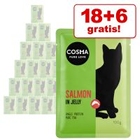 18 + 6 gratis! Cosma Thai / Asia Maaltijdzakjes Voordeelpakket Kattenvoer 24 x 100 g