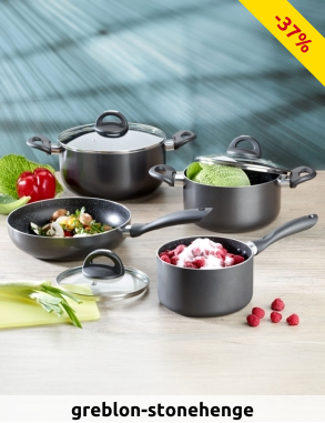 Kochtopf-Set «Stein», Set, 7-teilig