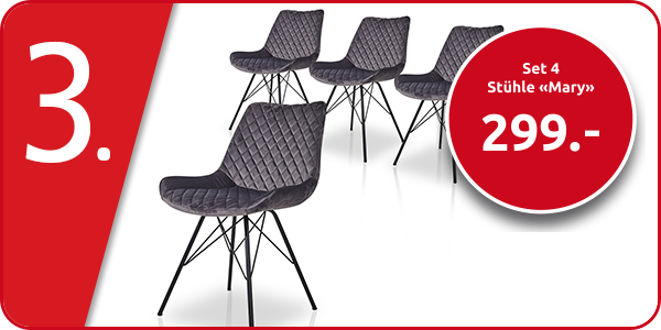 Set 4 Stühle «Mary»