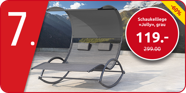 Schaukelliege «Jolly», grau