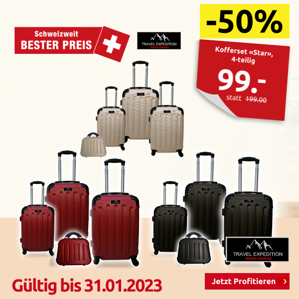 Kofferset «Star», 4-teilig, schwarz