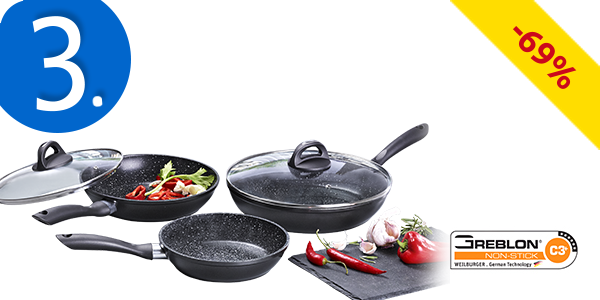 Pfannenset «Stonehenge», 5-teilig