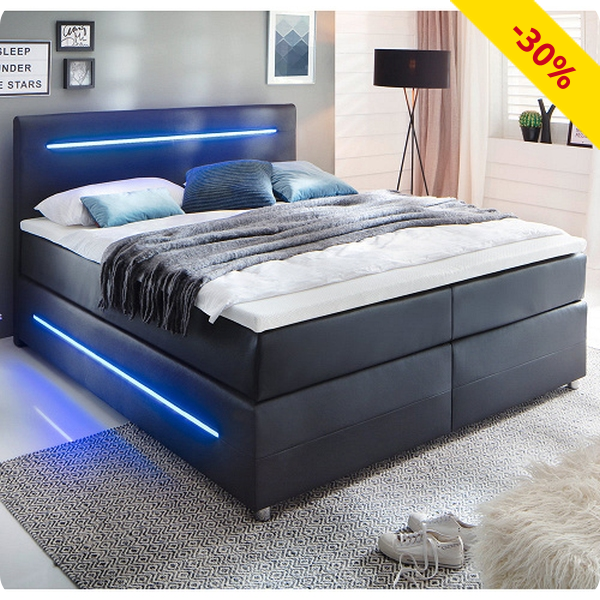 Boxspring-Bett «Pulse» ohne Bettkasten, weiche Matratzen