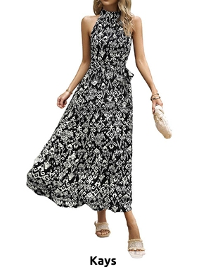 Ärmelloses Maxikleid «Elsa», schwarz