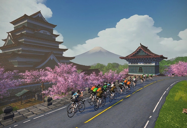 Neue Zwift-Welt: Mit dem Rennrad durchs virtuelle Japan