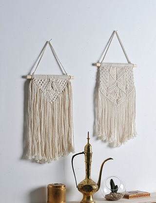 Wandbehang «Makramee», 2er-Set