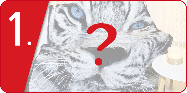 Fleecedecke «Tiger», 152 x 203 cm