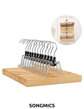 Songmics Holzbügel, 12er-Set