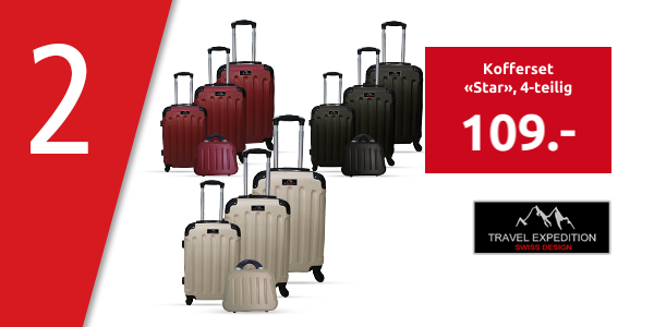 TRAVEL EXPEDITION Kofferset «Star», 4-teilig