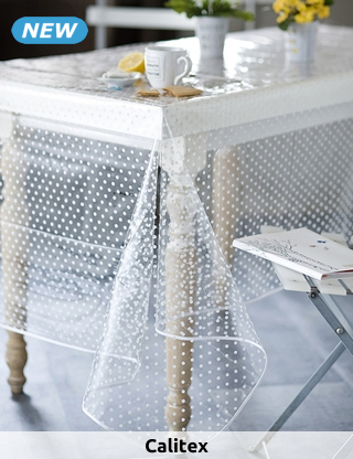 Calitex Tischdecke «Agnos», 140 x 250 cm, gepunktet