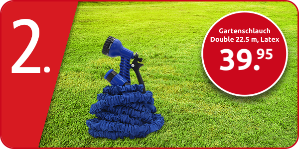 Gartenschlauch Double 22.5 m, Latex