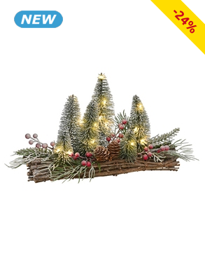 Tannen-Dekoration LED, 30 x 20 cm