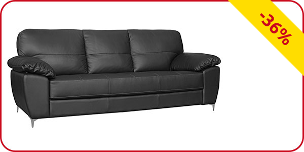 Ledersofa «Siena», 3-Sitzer