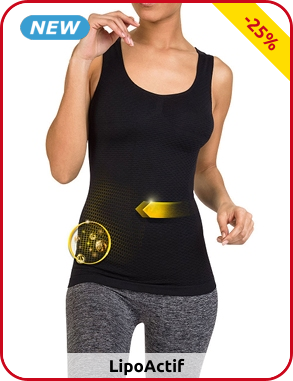 Lipoactif Damentop formend, schwarz