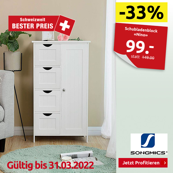 Schubladenblock «Nino», B 55 x H 81 cm