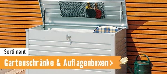 Gartenschränke und Auflagenboxen im HORNBACH Onlineshop