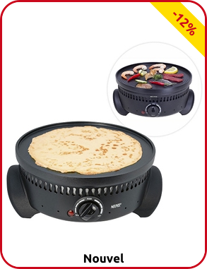Nouvel® Switzerland Crêpes + Grill Multifunktion 3-in-1