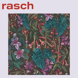 RASCH Vliesbehang 538236 Curiosity bloemen groen/paars