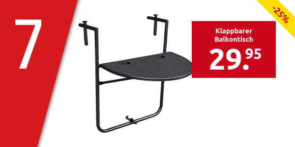 Klappbarer Balkontisch