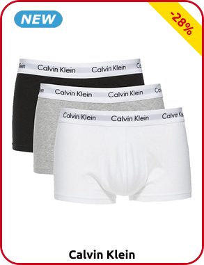 Calvin Klein Boxer, 3er-Pack, weiss/grau/schwarz
