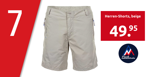 Peak Mountain Herren-Shorts, beige