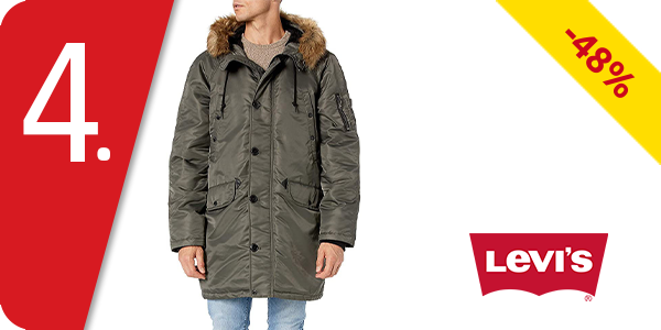 Levis Herren-Parka «Flight», grau