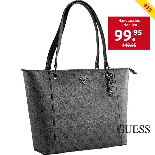 GUESS Handtasche «Noelle», in Schwarz mit Logo