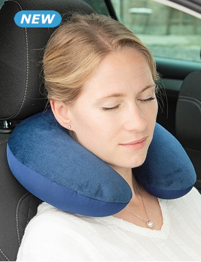 Kissen «Travel pillow», 2-in-1, blau