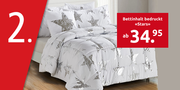 Bettinhalt bedruckt «Stars»