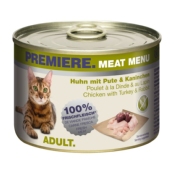 PREMIERE Meat Menu Adult 6x200g Huhn mit Pute & Kaninchen