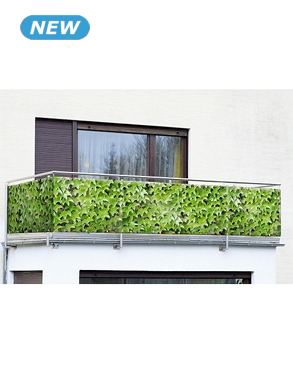 Balkonsichtschutz, bedruckt «Wildrebe»