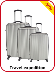 Kofferset «Locarno», 3-teilig, grau