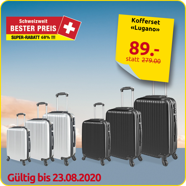 Kofferset «Lugano», hellgrau