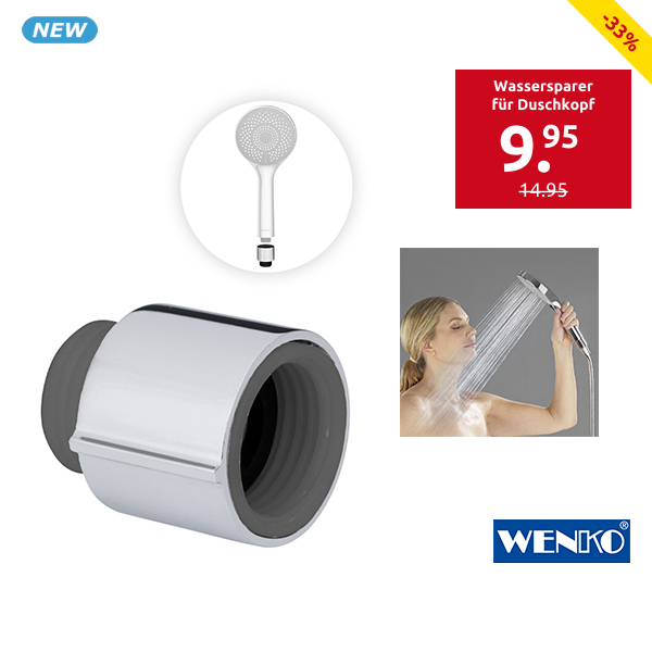 WENKO Wassersparer für Duschkopf