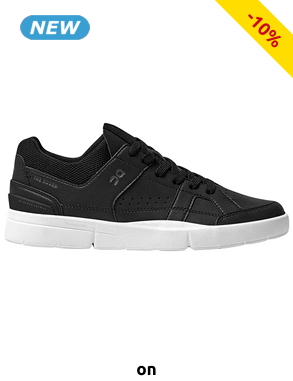 On Damensneakers «THE ROGER Clubhouse», schwarz/weiss