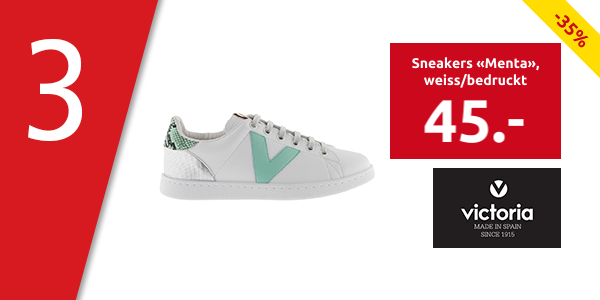 Victoria Sneakers «Menta», weiss/bedruckt