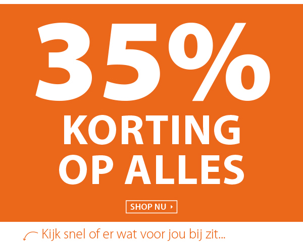 35% korting op alles!