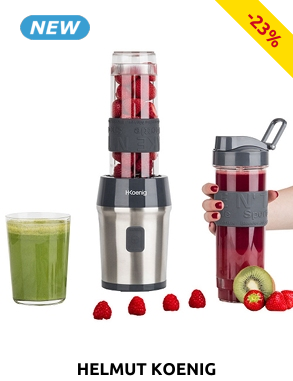 Helmut Koenig Mini-Blender «SM009», 2 Trinkflaschen à 570 ml