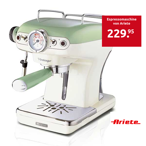 Espressomaschine von Ariete im Vintage-Look