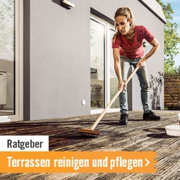 Terrasse reinigen und pflegen