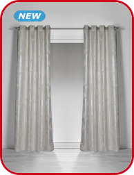 Lichtundurchlässiger Vorhang «Leaf», stein