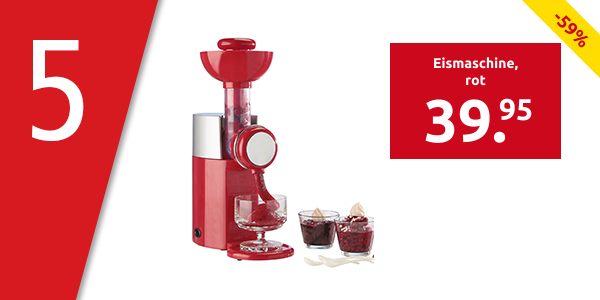Eismaschine, rot