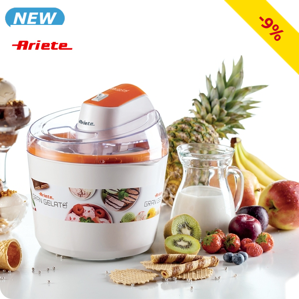 Ariete Eismaschine «Gran Gelato» 1,5 l, Doppel-Isolation