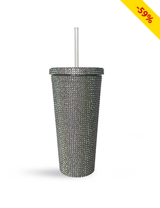 Strassbecher, 600 ml, silberfarben