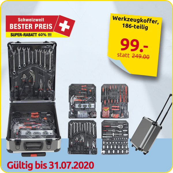 Werkzeugkoffer, 186-teilig