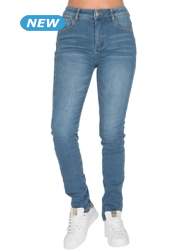 Jeans mit Fleecefutter, denim